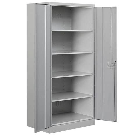 H Heavy Duty Metal Cabinet is perfect for storing wide variety of supplies for your kitchen, pantry. . Home depot metal storage cabinet